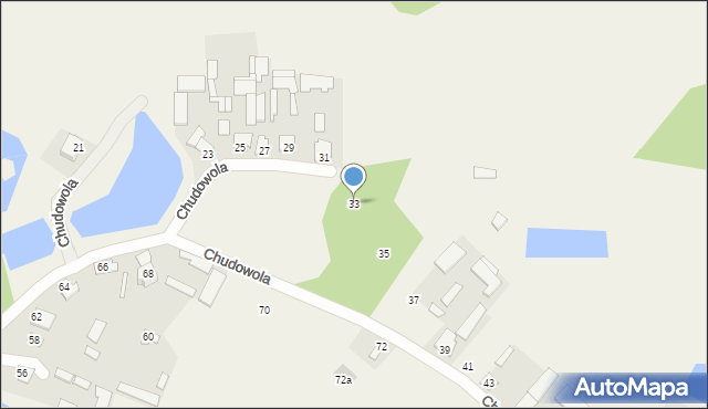 Chudowola, Chudowola, 33, mapa Chudowola