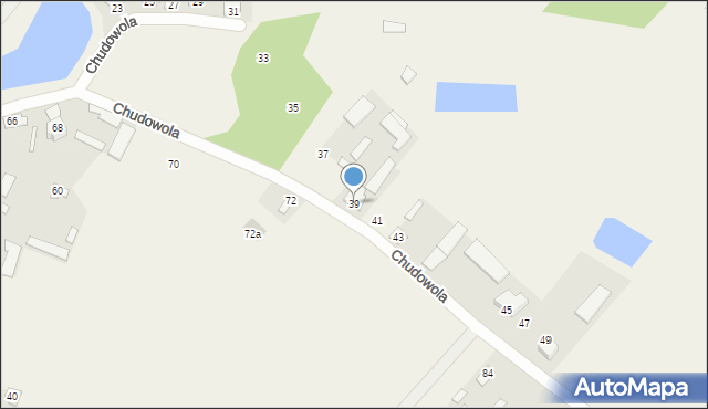 Chudowola, Chudowola, 39, mapa Chudowola