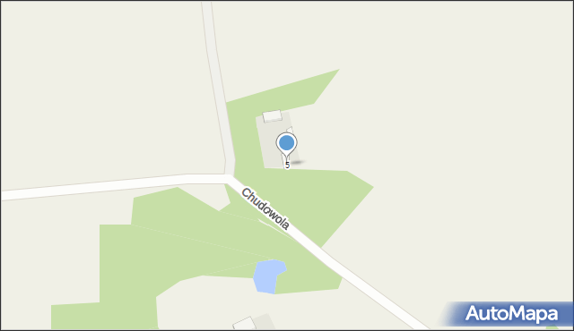 Chudowola, Chudowola, 5, mapa Chudowola
