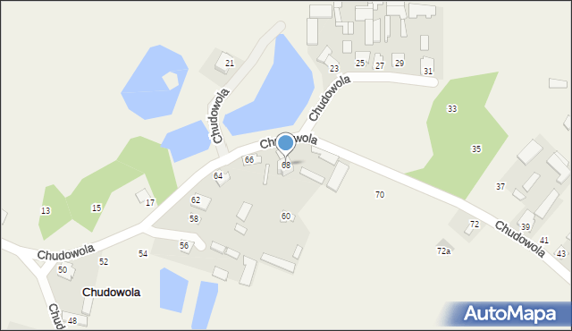 Chudowola, Chudowola, 68, mapa Chudowola
