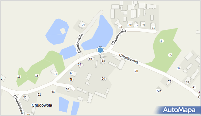 Chudowola, Chudowola, 68a, mapa Chudowola