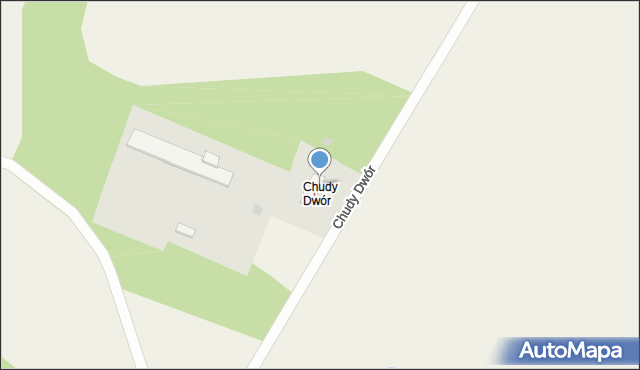 Chudy Dwór, Chudy Dwór, 2, mapa Chudy Dwór