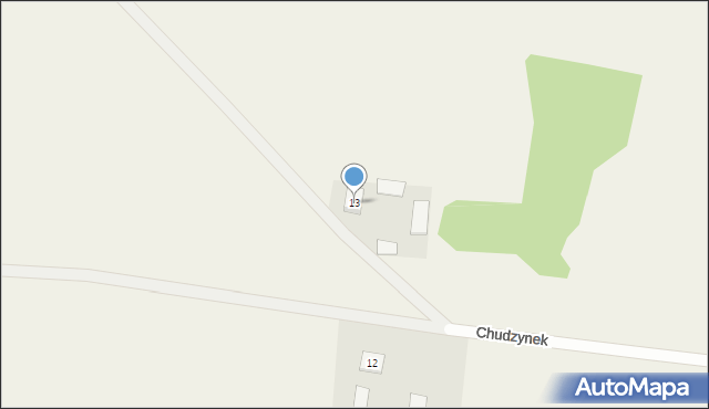 Chudzynek, Chudzynek, 13, mapa Chudzynek