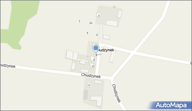 Chudzynek, Chudzynek, 8, mapa Chudzynek