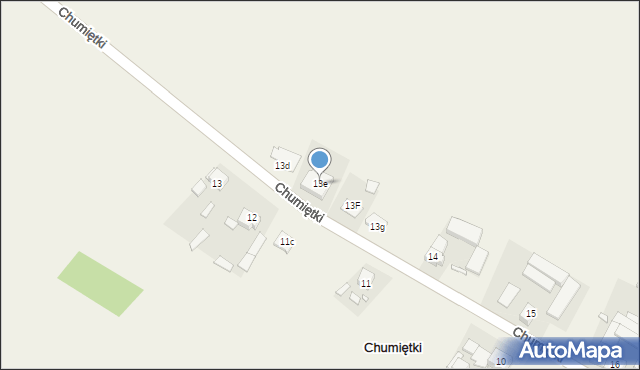 Chumiętki, Chumiętki, 13e, mapa Chumiętki