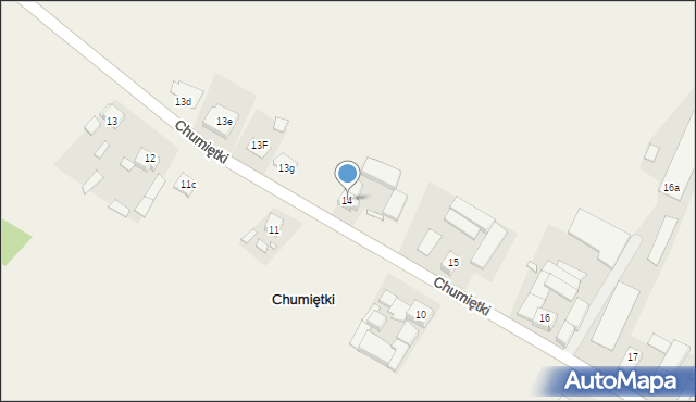 Chumiętki, Chumiętki, 14, mapa Chumiętki