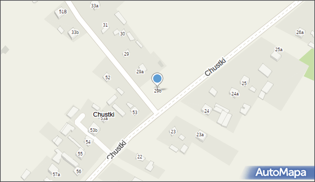 Chustki, Chustki, 29b, mapa Chustki