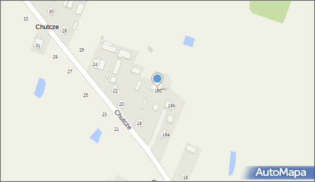 Chutcze, Chutcze, 18C, mapa Chutcze