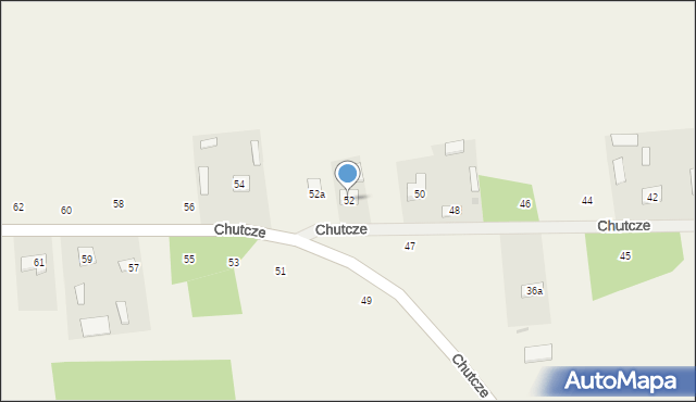 Chutcze, Chutcze, 52, mapa Chutcze