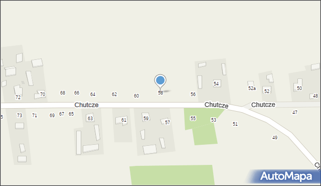 Chutcze, Chutcze, 58, mapa Chutcze