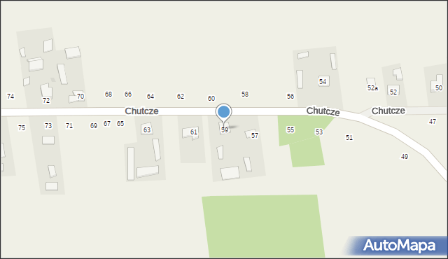 Chutcze, Chutcze, 59, mapa Chutcze