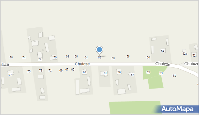 Chutcze, Chutcze, 62, mapa Chutcze