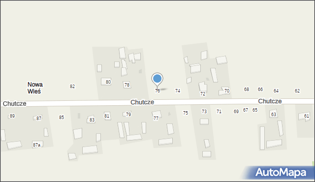 Chutcze, Chutcze, 76, mapa Chutcze