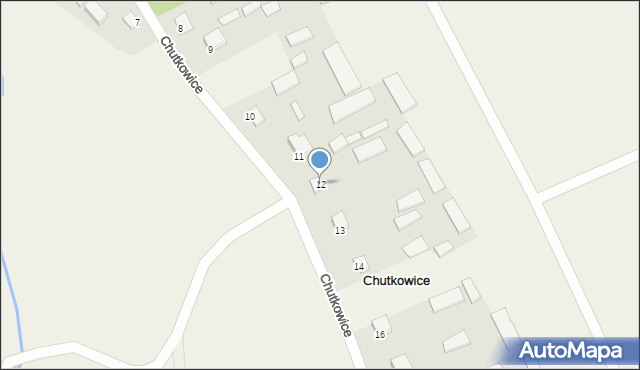 Chutkowice, Chutkowice, 12, mapa Chutkowice