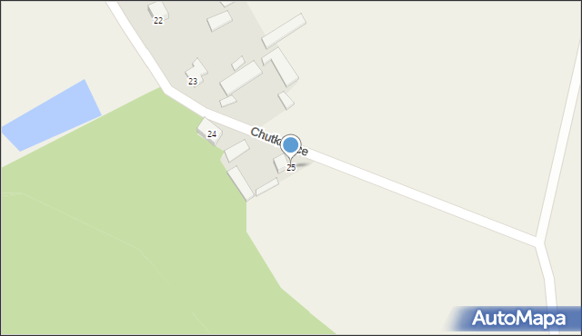 Chutkowice, Chutkowice, 25, mapa Chutkowice