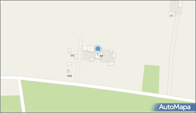 Chwalborzyce, Chwalborzyce, 66a, mapa Chwalborzyce