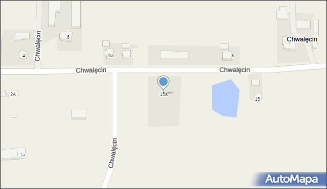 Chwalęcin, Chwalęcin, 15a, mapa Chwalęcin