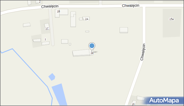 Chwalęcin, Chwalęcin, 1a, mapa Chwalęcin