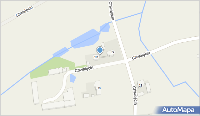 Chwalęcin, Chwalęcin, 30B, mapa Chwalęcin