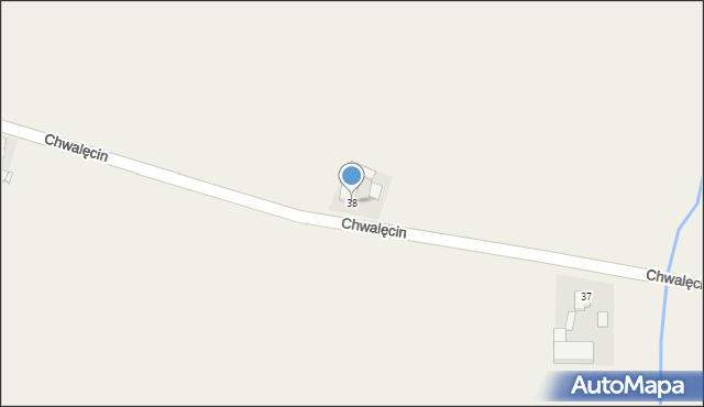 Chwalęcin, Chwalęcin, 38, mapa Chwalęcin
