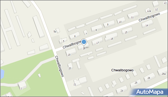 Chwalibogowo, Chwalibogowo, 18, mapa Chwalibogowo