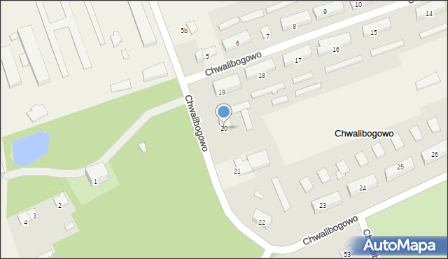 Chwalibogowo, Chwalibogowo, 20, mapa Chwalibogowo