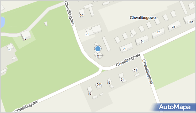 Chwalibogowo, Chwalibogowo, 22, mapa Chwalibogowo