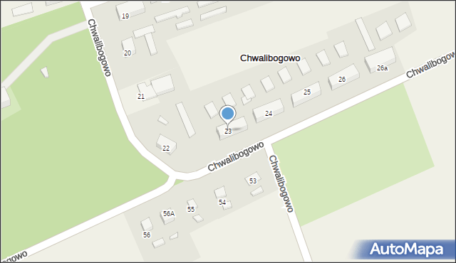 Chwalibogowo, Chwalibogowo, 23, mapa Chwalibogowo