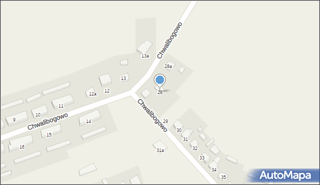 Chwalibogowo, Chwalibogowo, 28, mapa Chwalibogowo