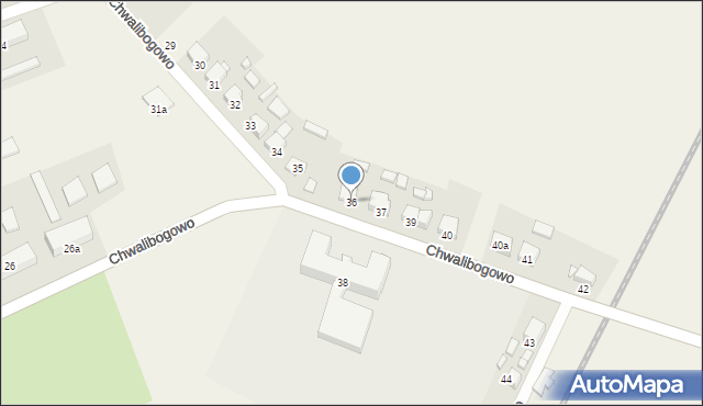 Chwalibogowo, Chwalibogowo, 36, mapa Chwalibogowo