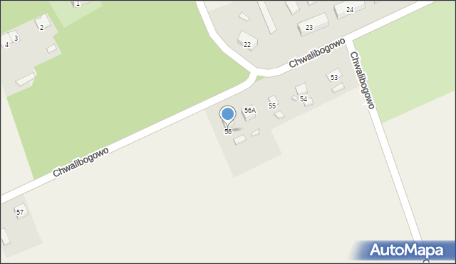 Chwalibogowo, Chwalibogowo, 56, mapa Chwalibogowo