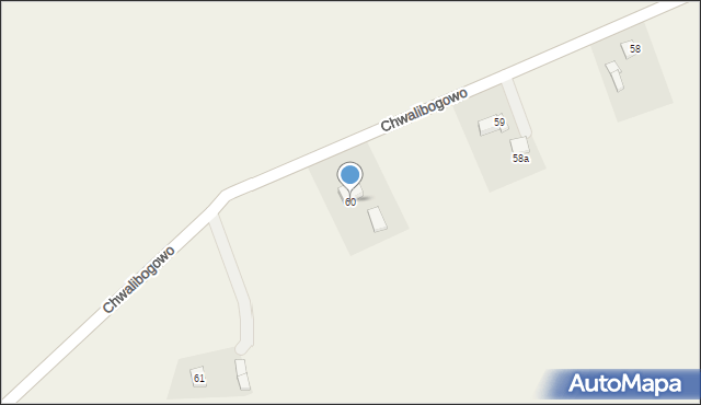 Chwalibogowo, Chwalibogowo, 60, mapa Chwalibogowo