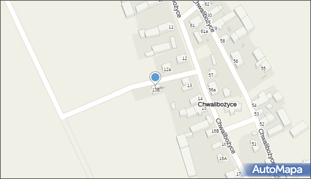 Chwalibożyce, Chwalibożyce, 13B, mapa Chwalibożyce
