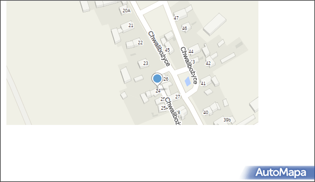 Chwalibożyce, Chwalibożyce, 24, mapa Chwalibożyce