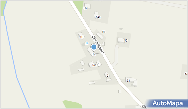 Chwalimierz, Chwalimierz, 1a, mapa Chwalimierz
