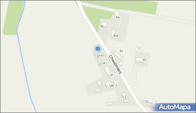 Chwalimierz, Chwalimierz, 1C, mapa Chwalimierz
