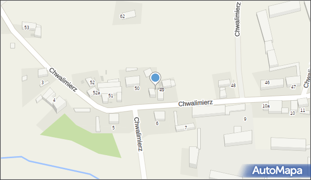 Chwalimierz, Chwalimierz, 49a, mapa Chwalimierz