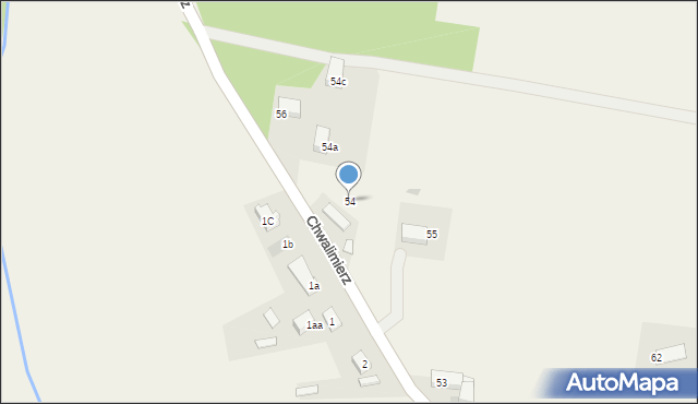 Chwalimierz, Chwalimierz, 54, mapa Chwalimierz