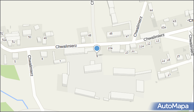 Chwalimierz, Chwalimierz, 9, mapa Chwalimierz