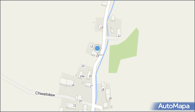 Chwalisław, Chwalisław, 13, mapa Chwalisław