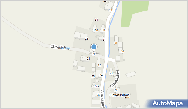 Chwalisław, Chwalisław, 20, mapa Chwalisław