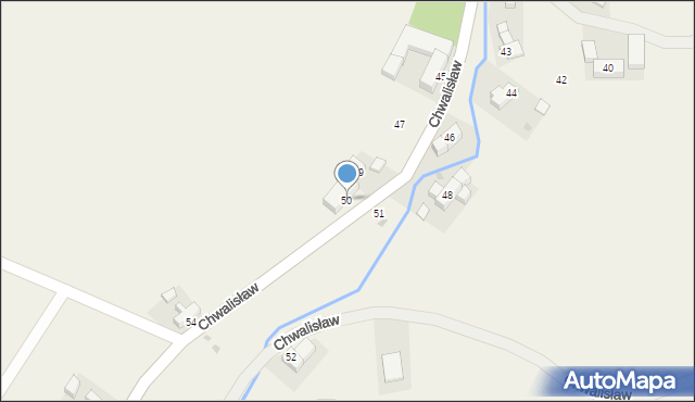 Chwalisław, Chwalisław, 50, mapa Chwalisław