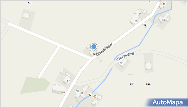 Chwalisław, Chwalisław, 54, mapa Chwalisław
