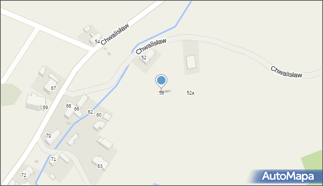 Chwalisław, Chwalisław, 58, mapa Chwalisław