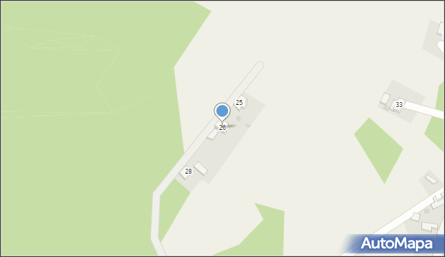 Chwaliszowice, Chwaliszowice, 26, mapa Chwaliszowice