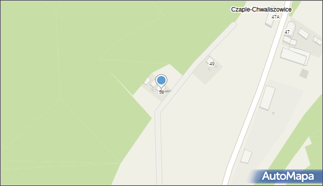 Chwaliszowice, Chwaliszowice, 58, mapa Chwaliszowice