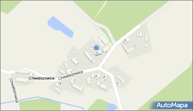 Chwaliszowice, Chwaliszowice, 5A, mapa Chwaliszowice