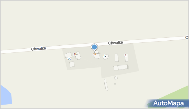 Chwałka, Chwałka, 1d, mapa Chwałka