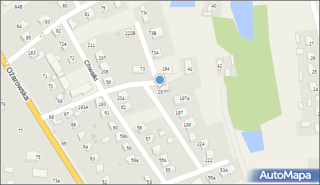 Chwałki, Chwałki, 13, mapa Chwałki