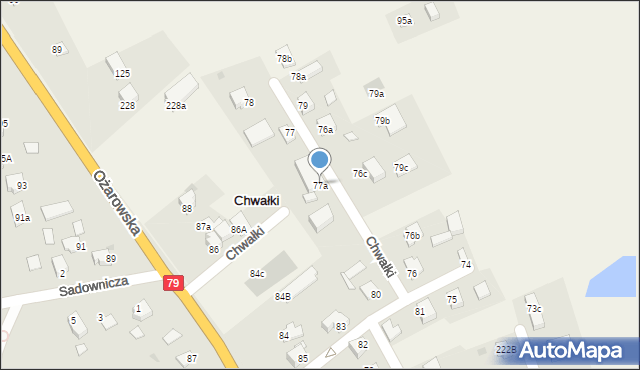Chwałki, Chwałki, 77a, mapa Chwałki